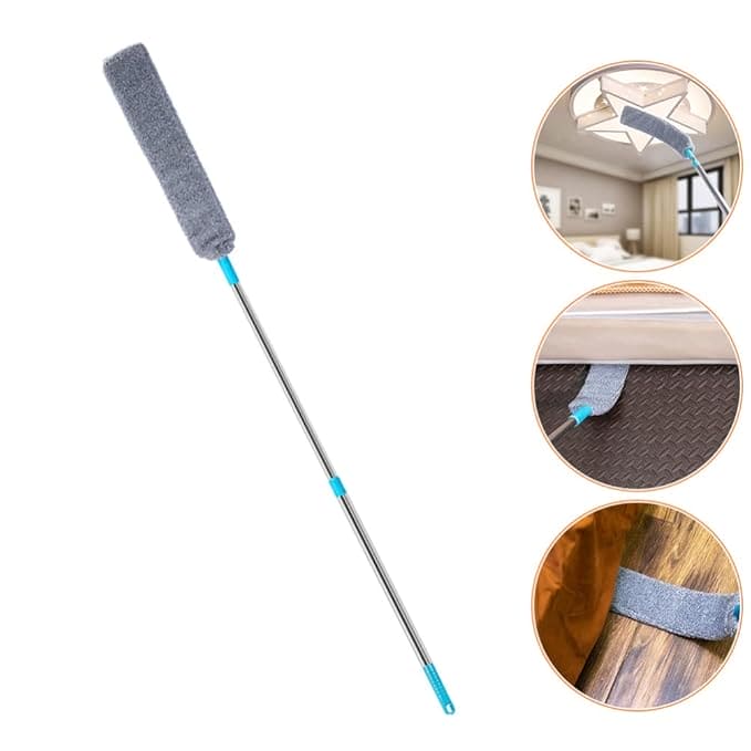 TELESCOPIC MICROFIBER DUSTER FOR HOME CLEANING