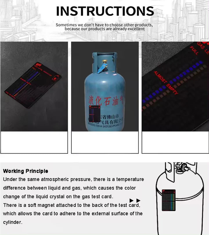 MAGNETIC THERMOMETER GAS TANK LEVEL INDICATOR