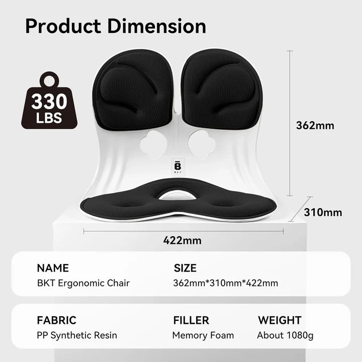 ERGONOMIC SEAT CUSHION – MEMORY FOAM SUPPORT