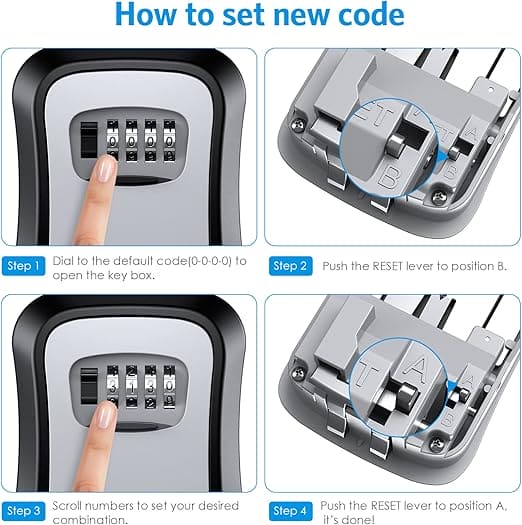 SECURE KEY LOCK BOX WALL-MOUNTED (Full Metal)