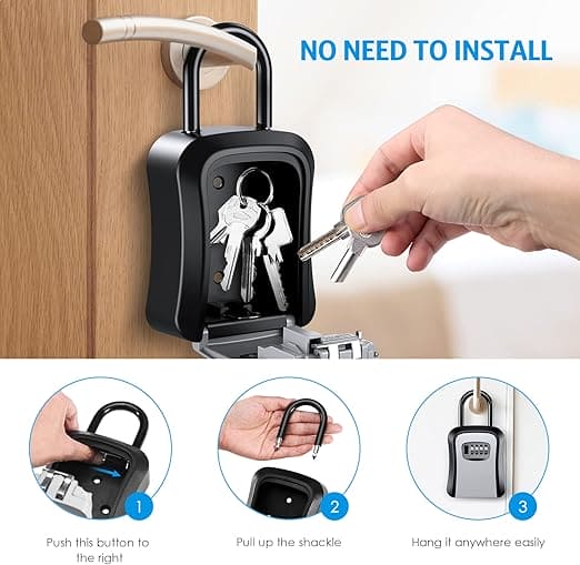 SECURE KEY LOCK BOX WALL-MOUNTED (Full Metal)