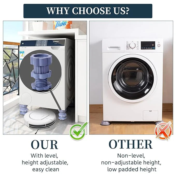 4X Adjustable Washing Machine Foot Pads