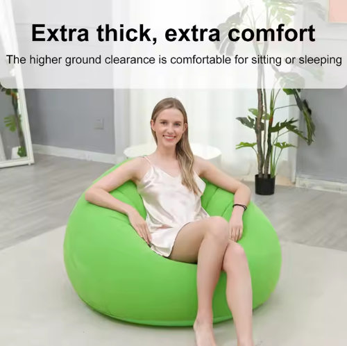 Inflatable lounge chairs (bean bag-style)