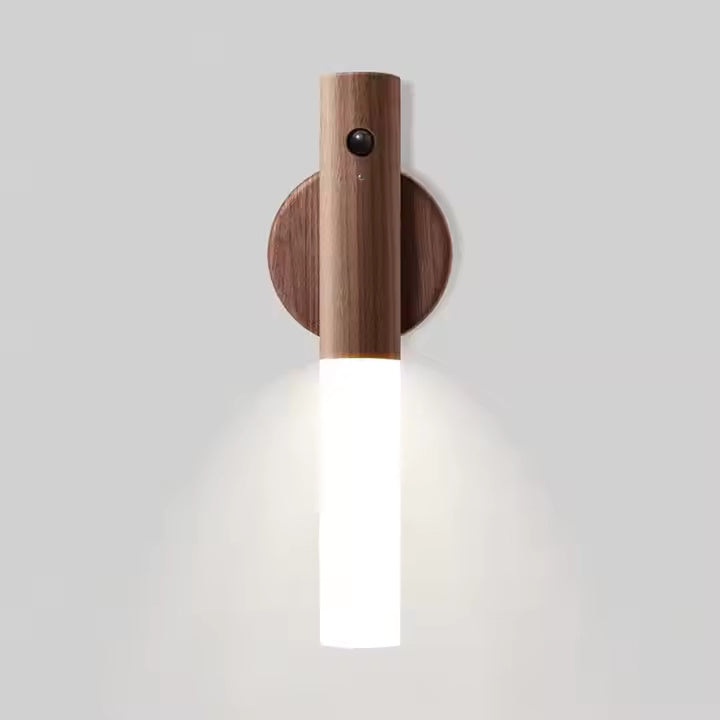 Decorative Night Wooden Sensor Light Wall Lamp