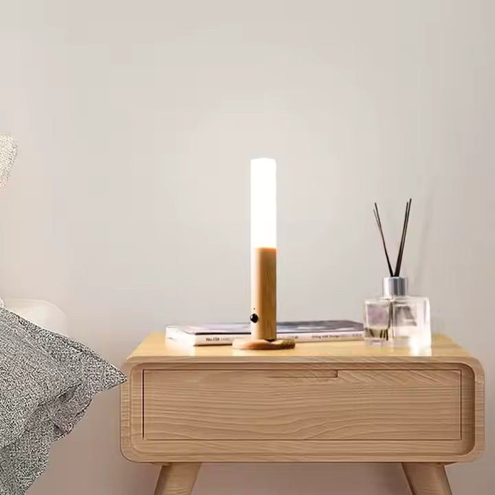 Decorative Night Wooden Sensor Light Wall Lamp