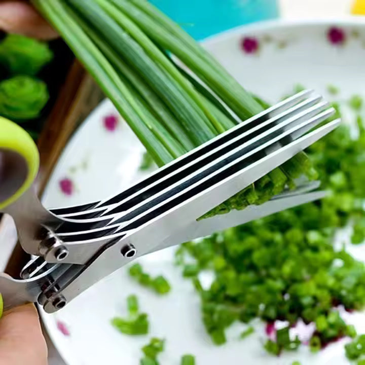 MULTI-FUNCTION HERB KITCHEN SCISSORS