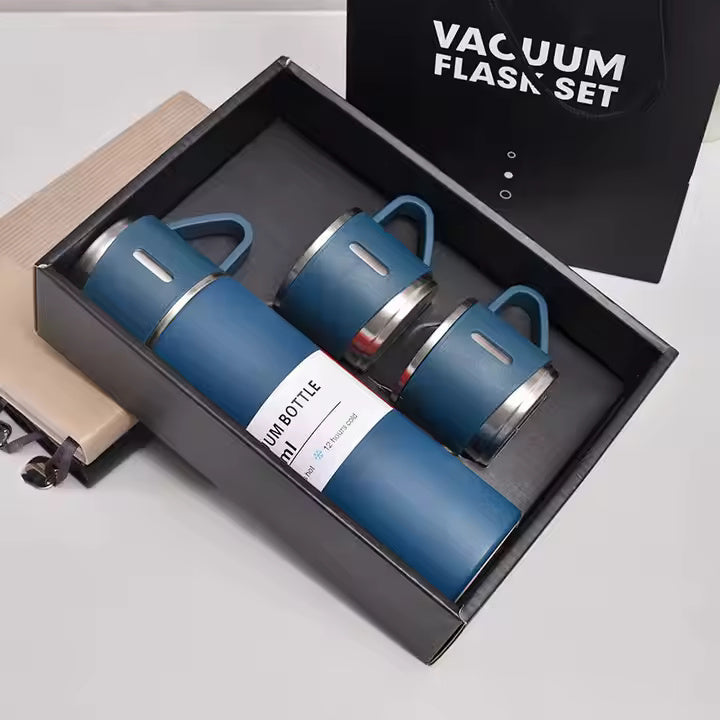 THERMOS STAINLESS STEEL VACUUM FLASK SET