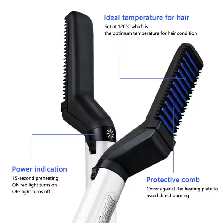 Ionic Hair Beard Grooming Brush for Men