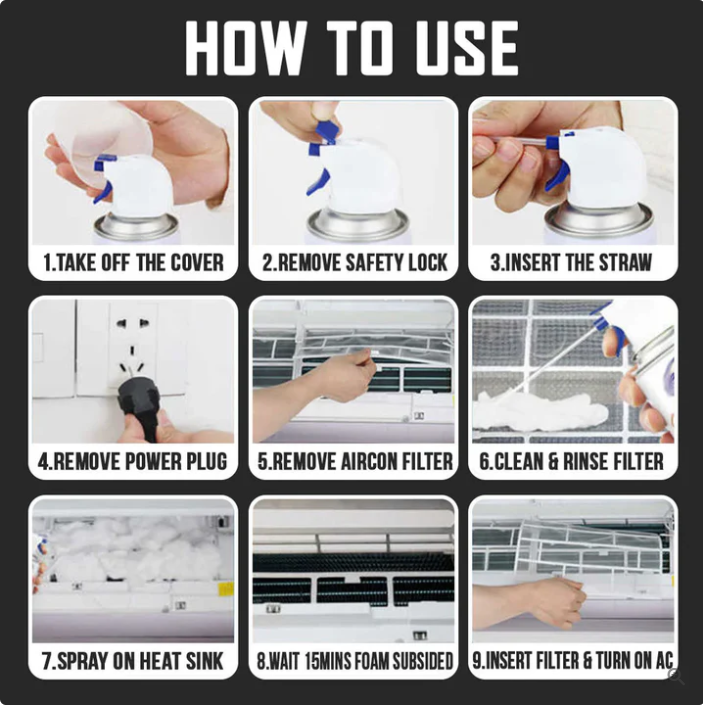 AIR CONDITIONER CLEANING SPRAY